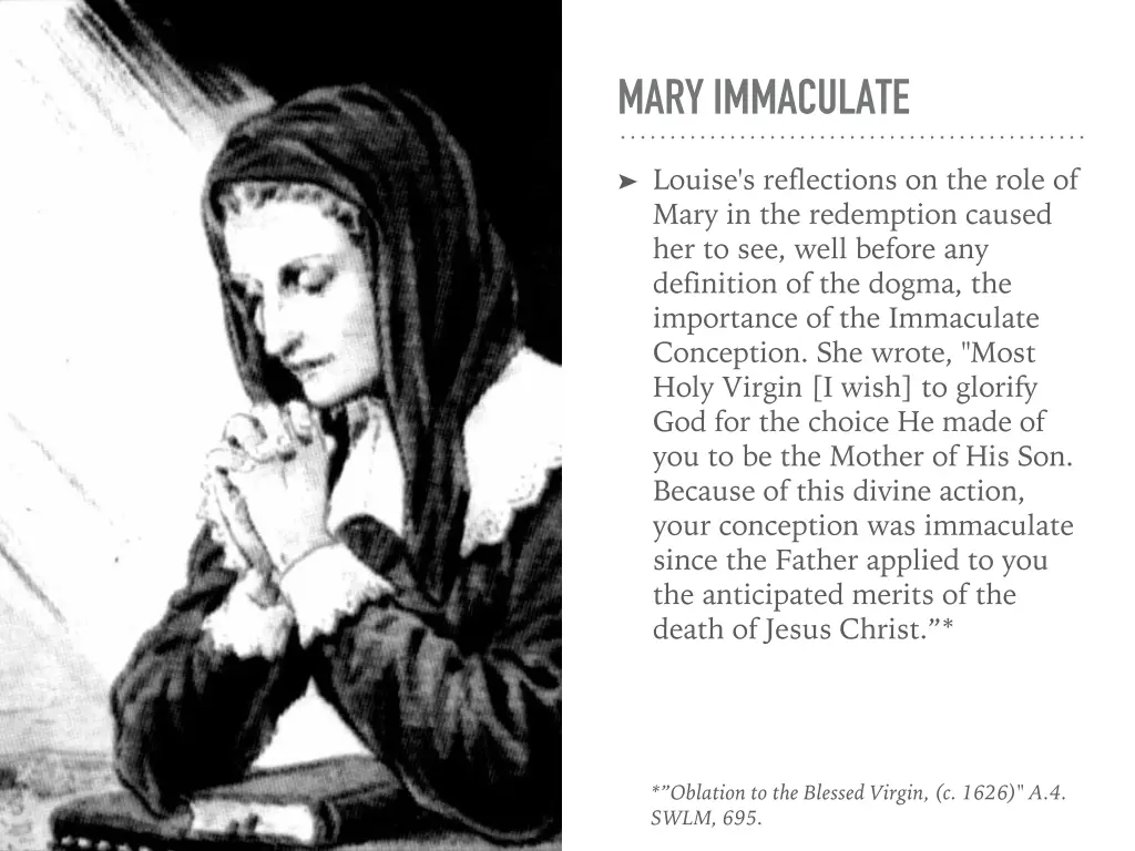 mary immaculate