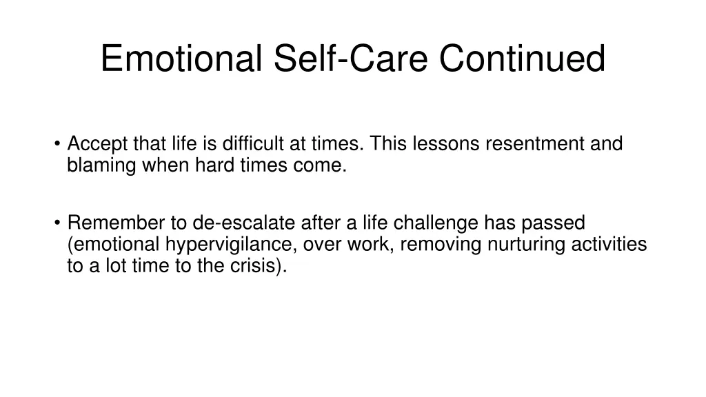 emotional self care continued 3