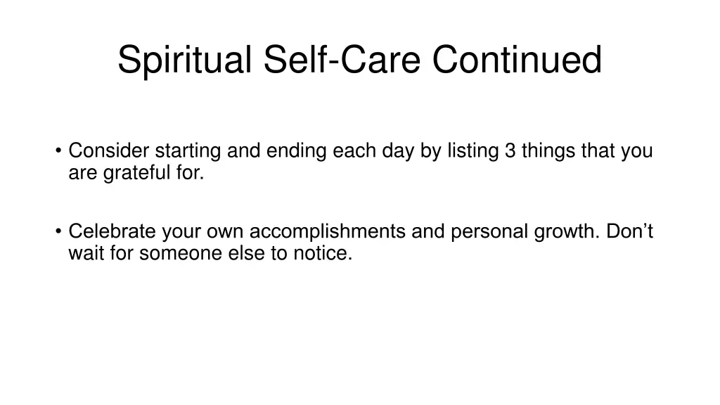 spiritual self care continued 3