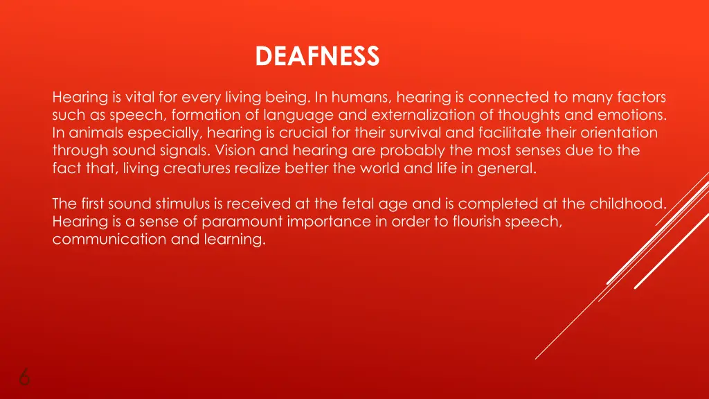 deafness