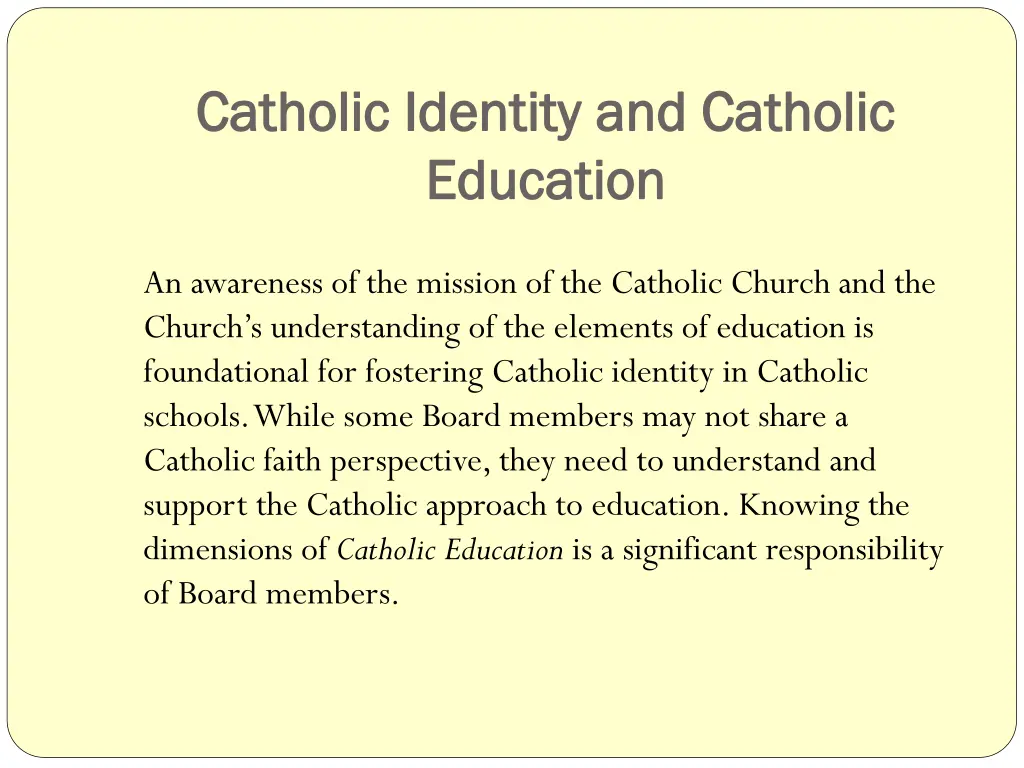 catholic identity and catholic catholic identity