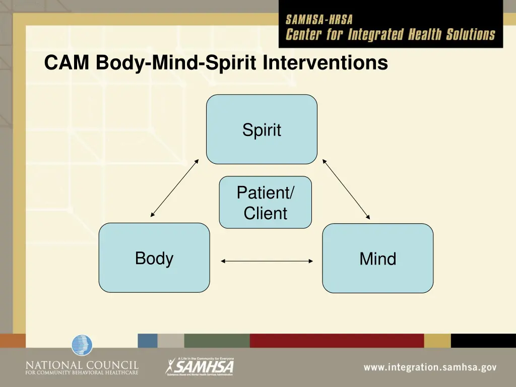 cam body mind spirit interventions