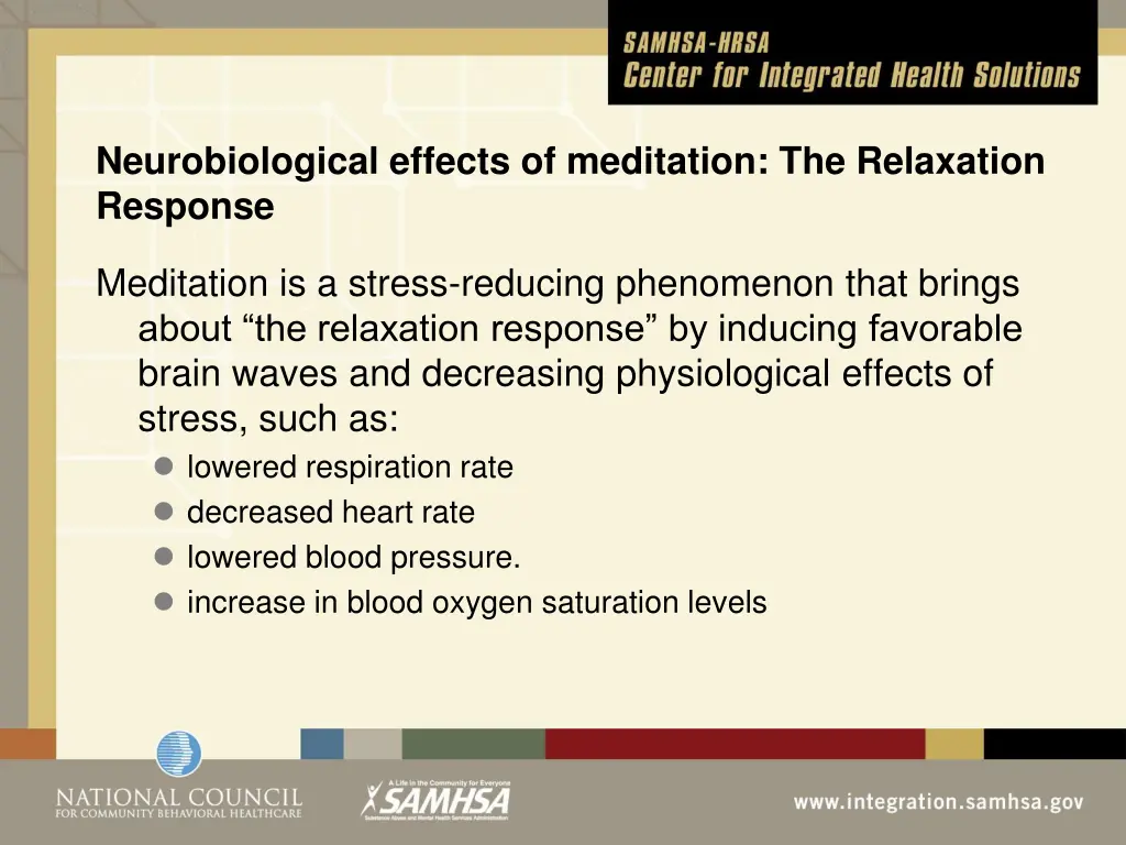 neurobiological effects of meditation