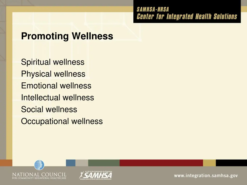 promoting wellness