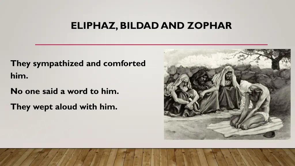 eliphaz bildad and zophar