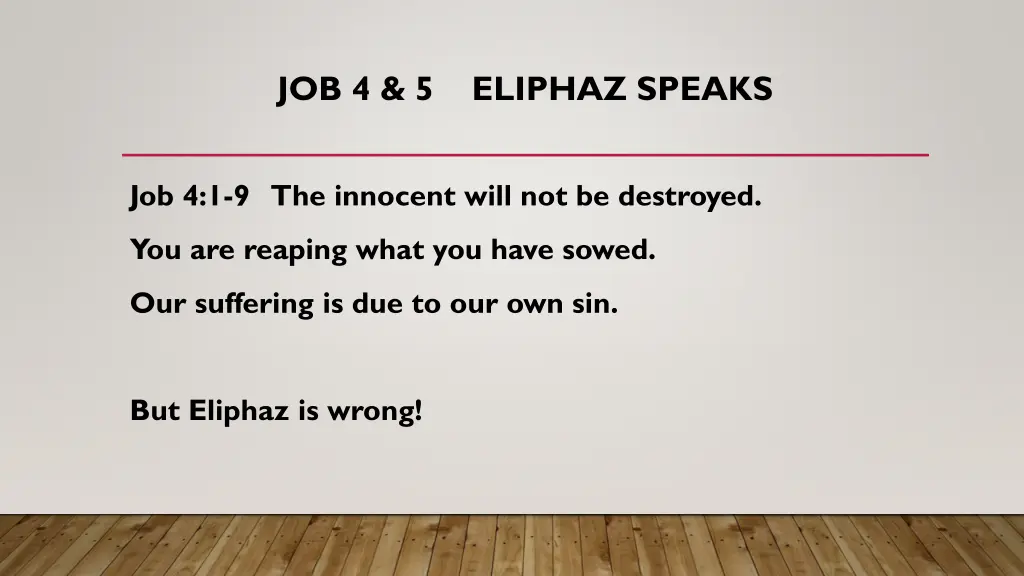 job 4 5 eliphaz speaks