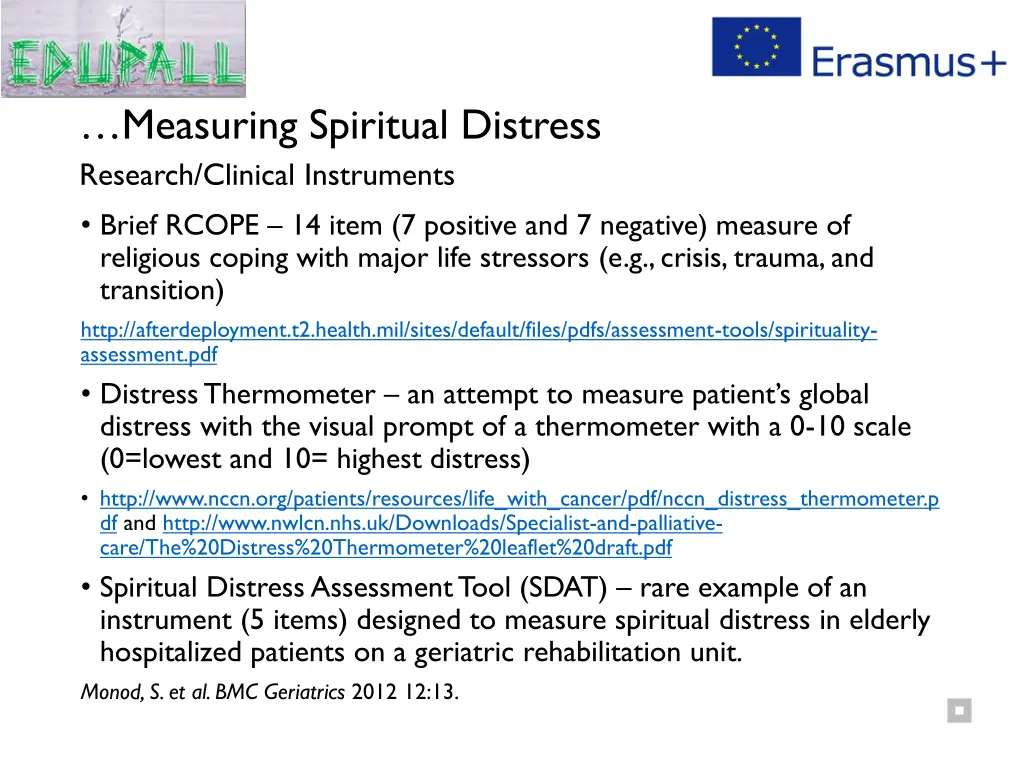 measuring spiritual distress research clinical 1