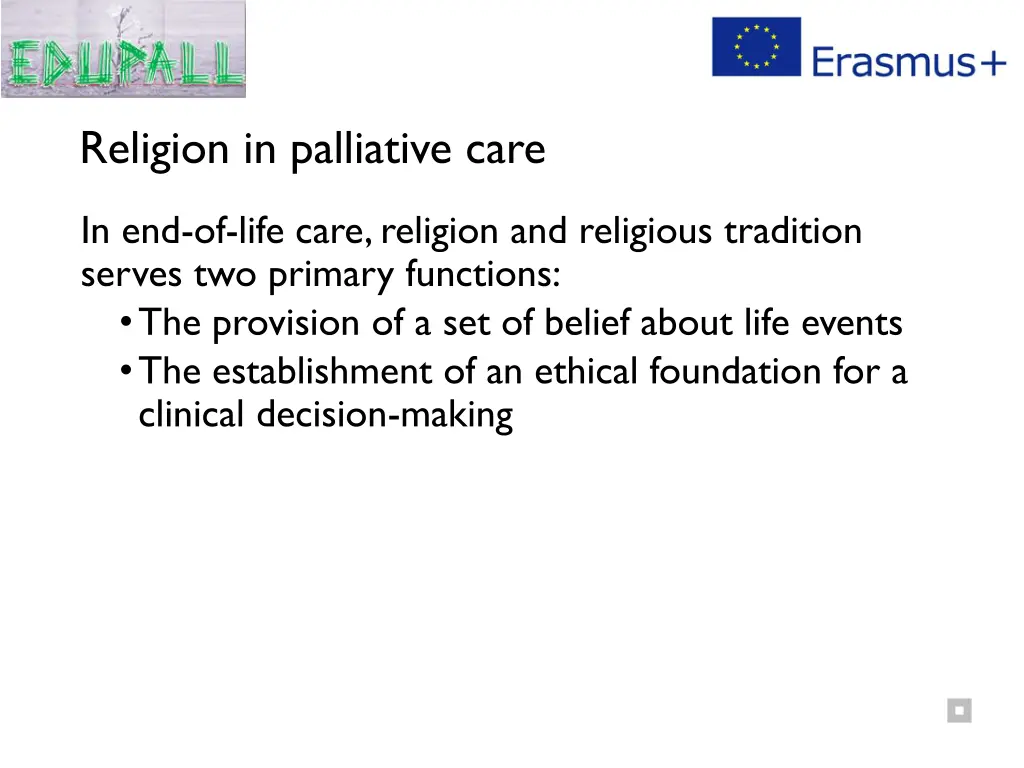 religion in palliative care