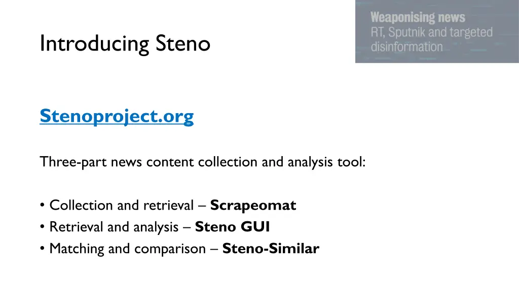 introducing steno