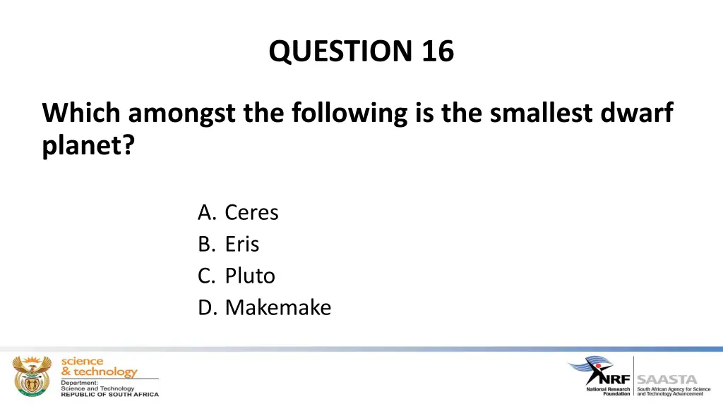 question 16