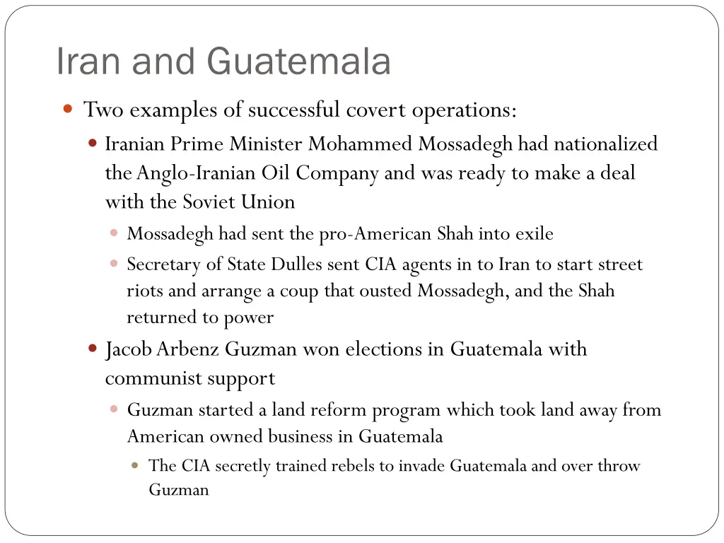 iran and guatemala