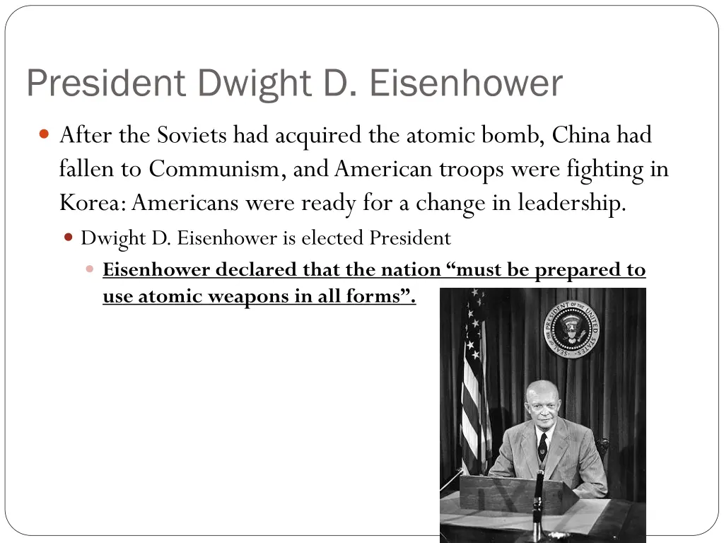 president dwight d eisenhower