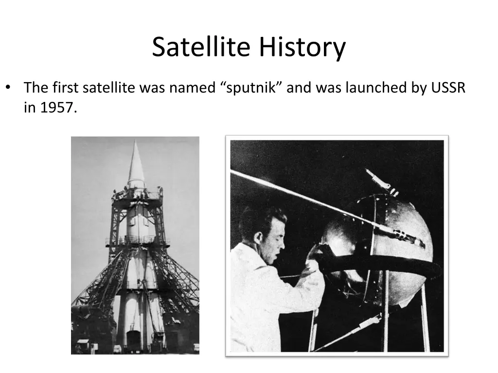 satellite history