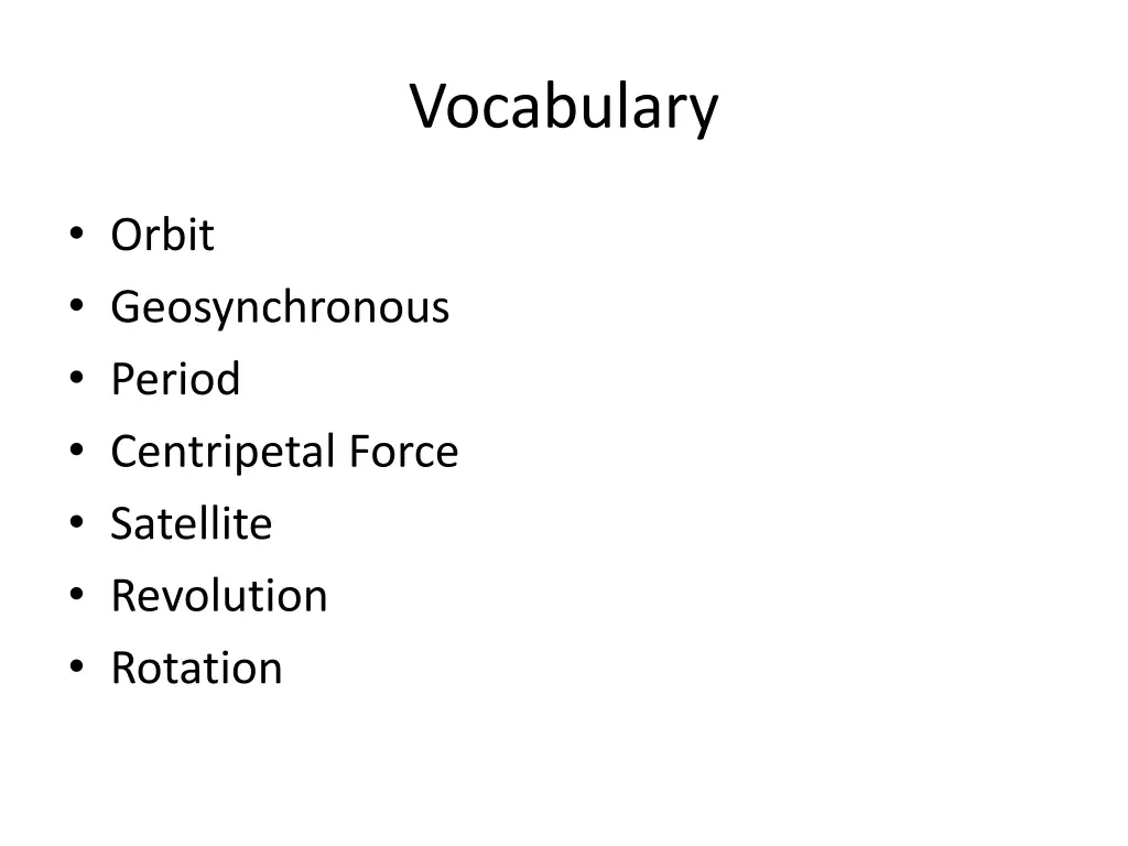 vocabulary