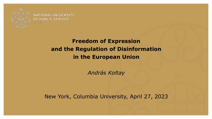 freedom of expression and the regulation