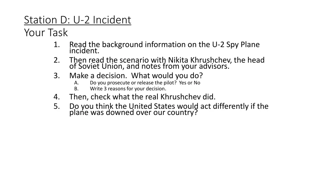 station d u 2 incident your task 1 read