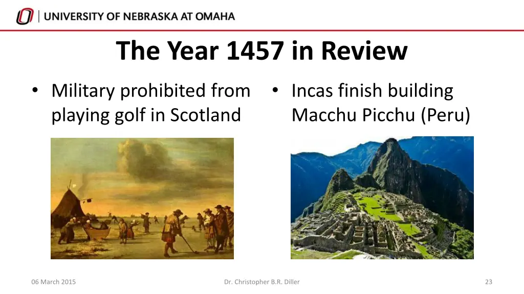 the year 1457 in review