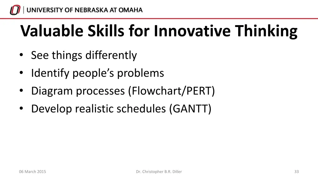 valuable skills for innovative thinking