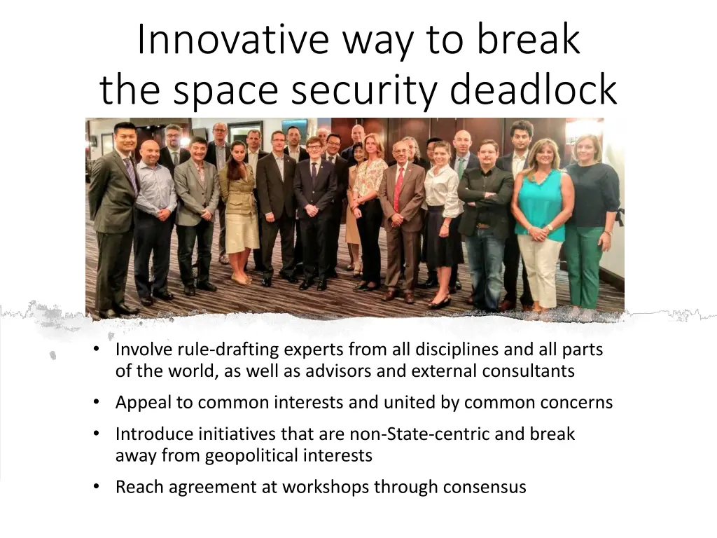 innovative way to break the space security