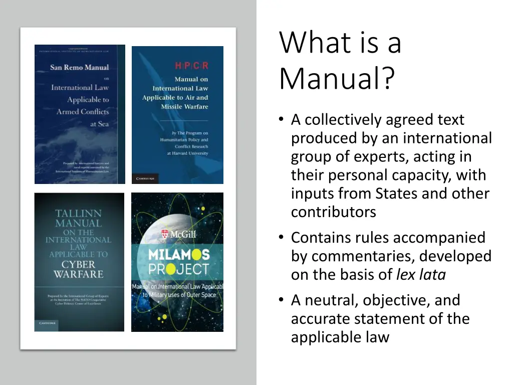 what is a manual