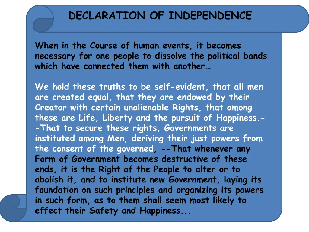 declaration of independence 1