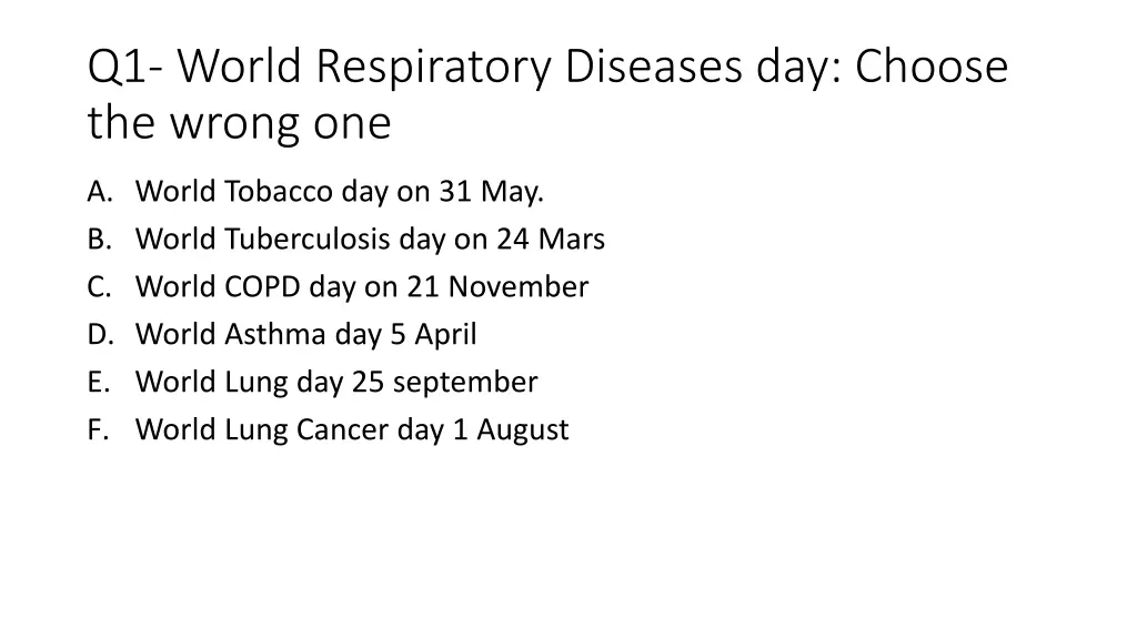 q1 world respiratory diseases day choose