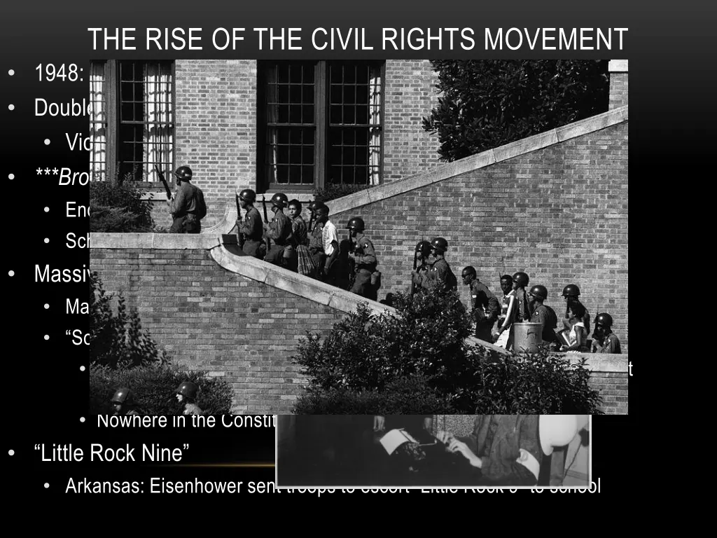 the rise of the civil rights movement 1948 truman