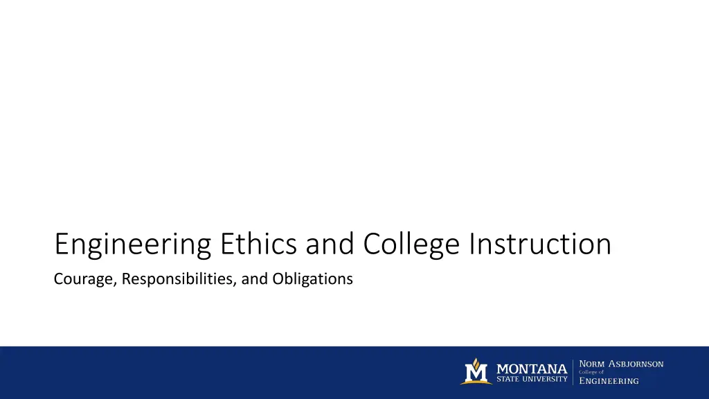 engineering ethics and college instruction