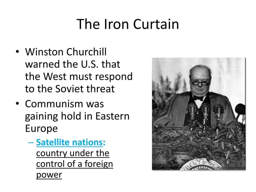 the iron curtain