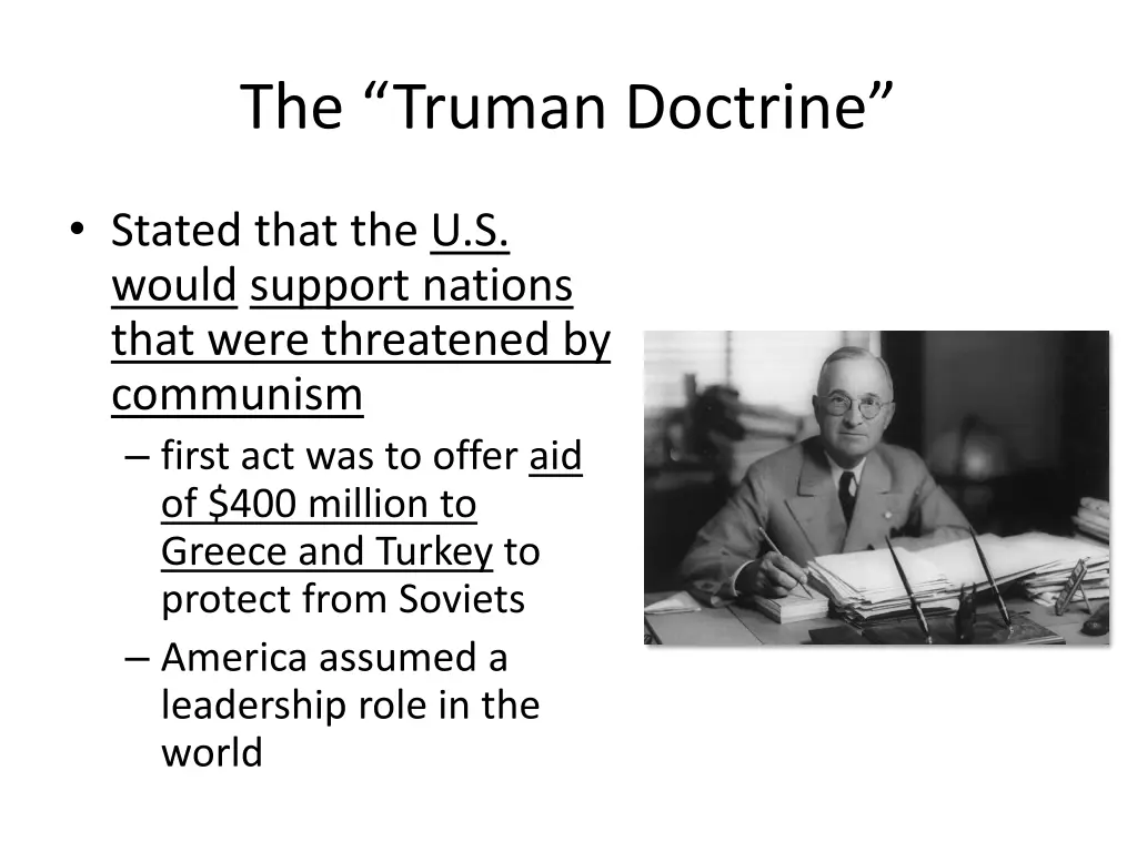 the truman doctrine