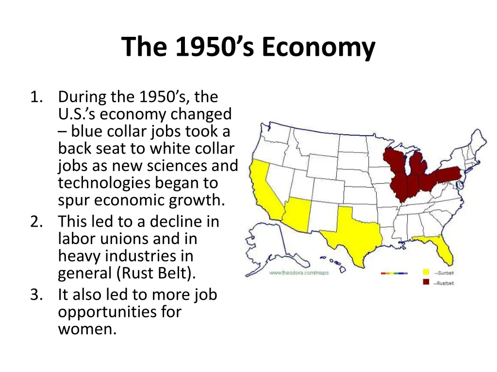 the 1950 s economy