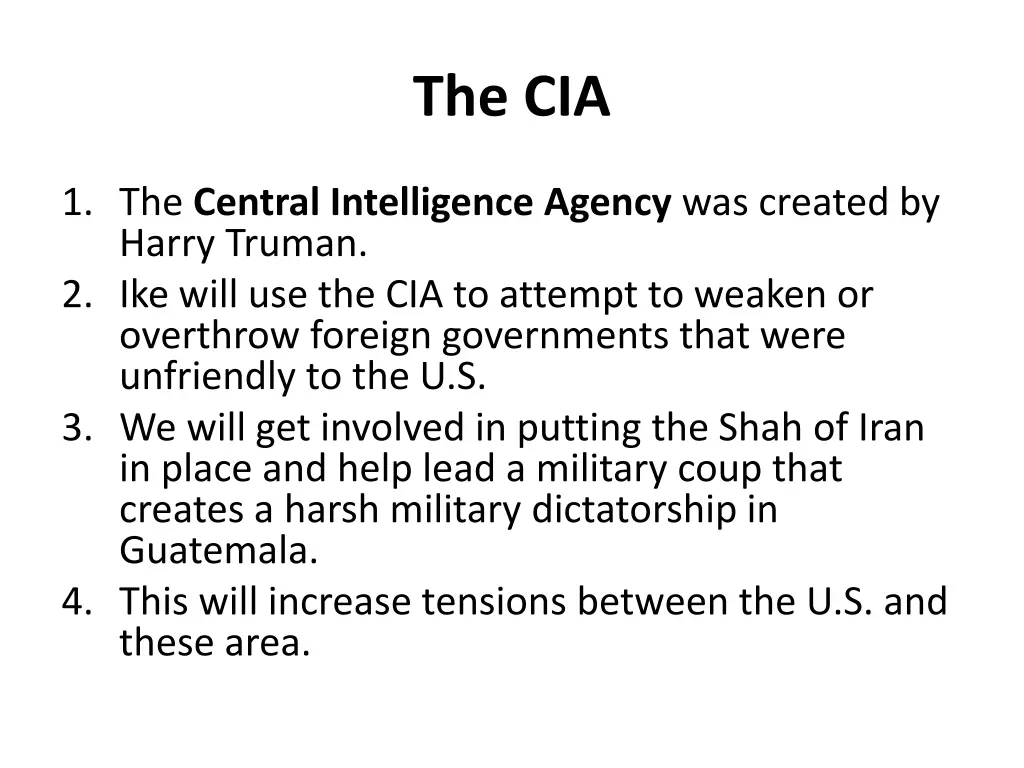 the cia