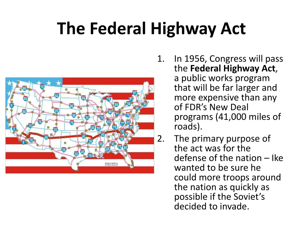 the federal highway act