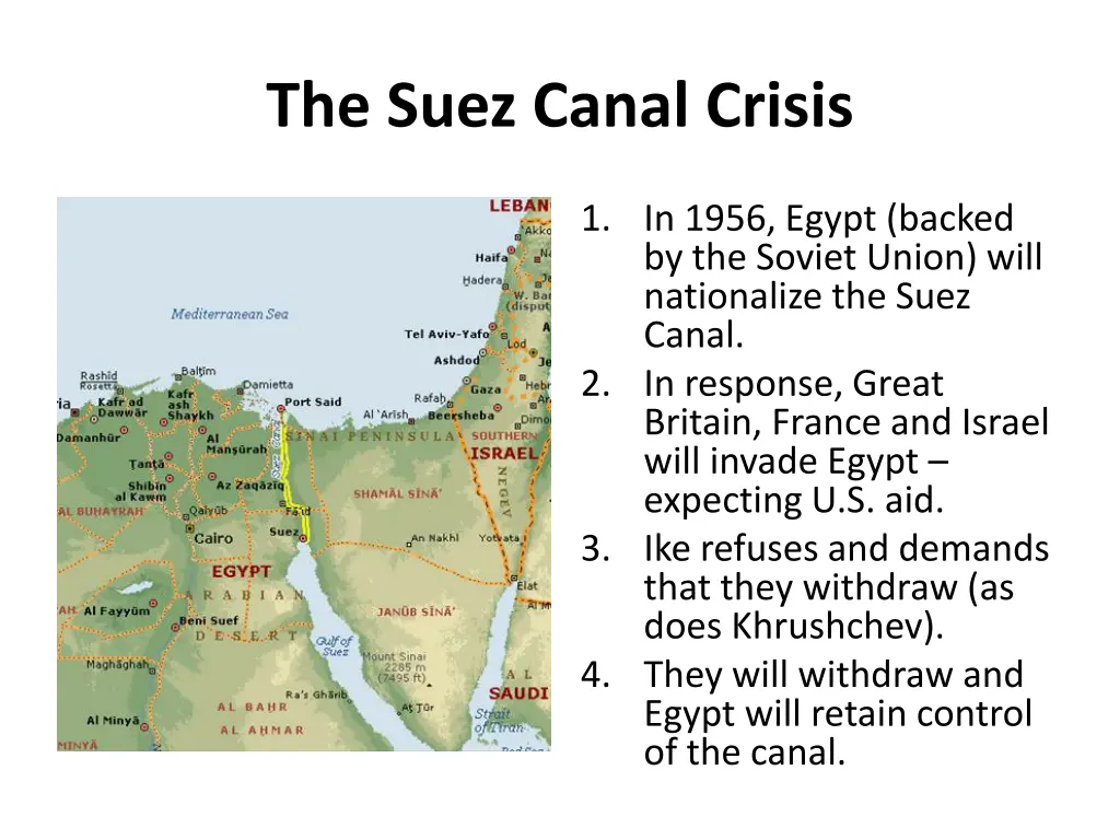 the suez canal crisis