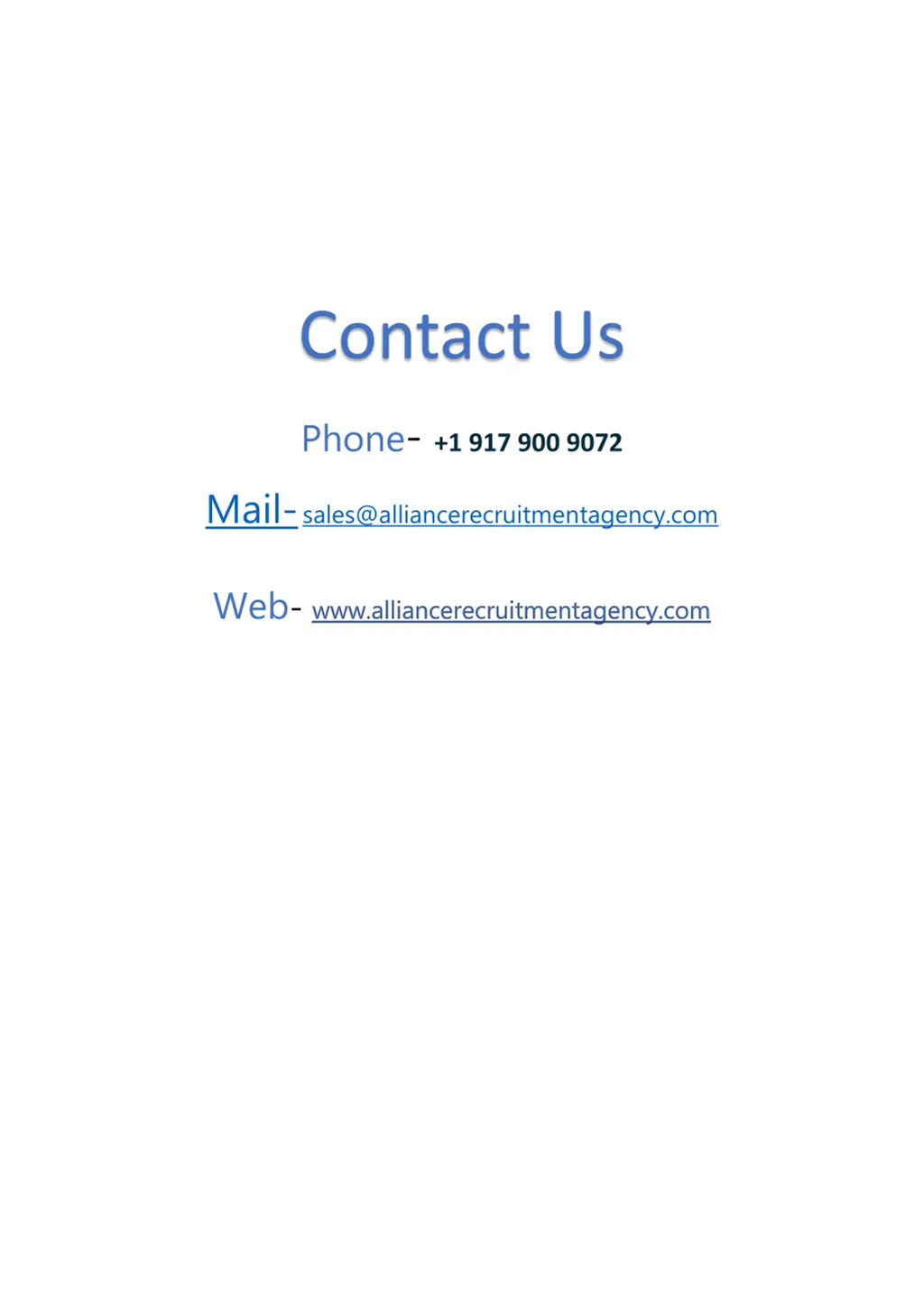 contact us