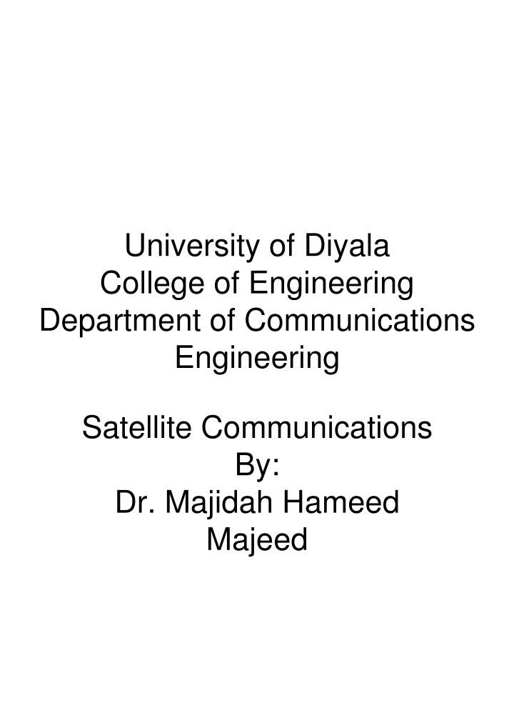 university of diyala college of engineering