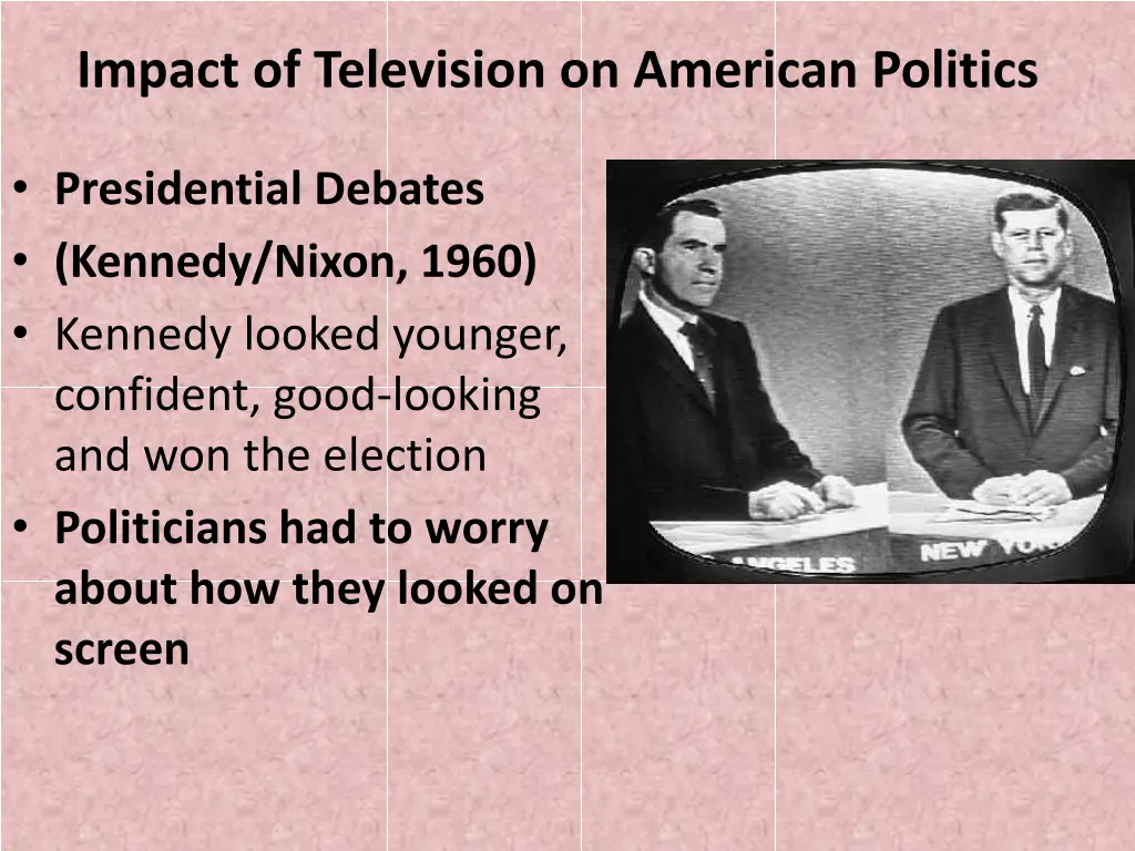 impact of television on american politics