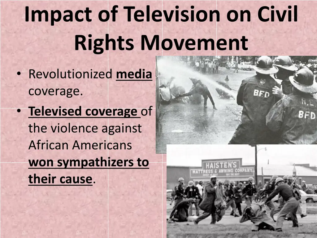 impact of television on civil rights movement