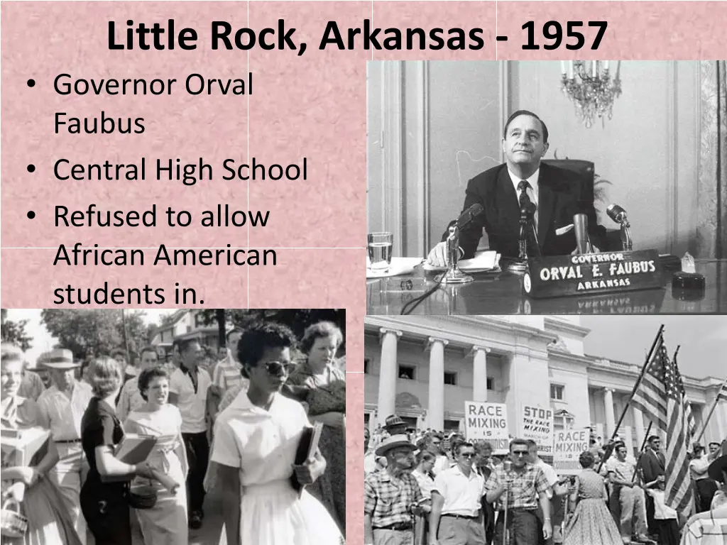 little rock arkansas 1957 governor orval faubus