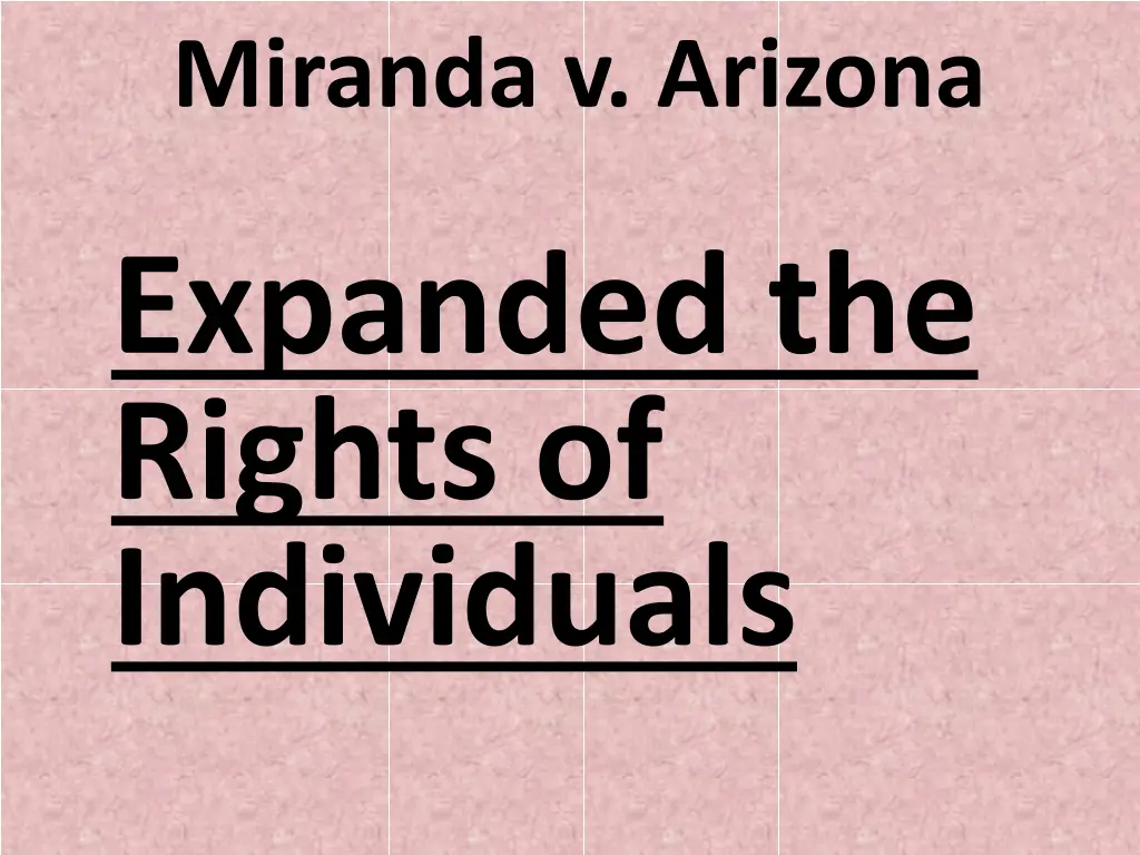 miranda v arizona 1