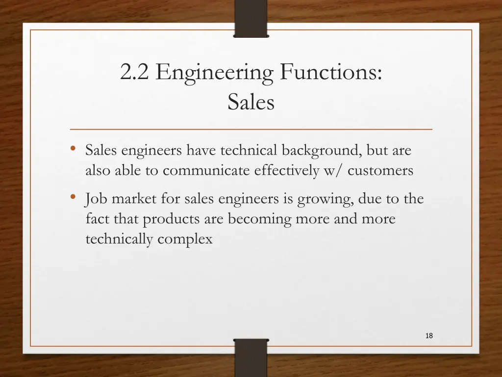 2 2 engineering functions sales