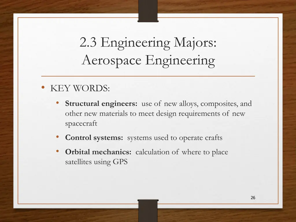 2 3 engineering majors aerospace engineering 1