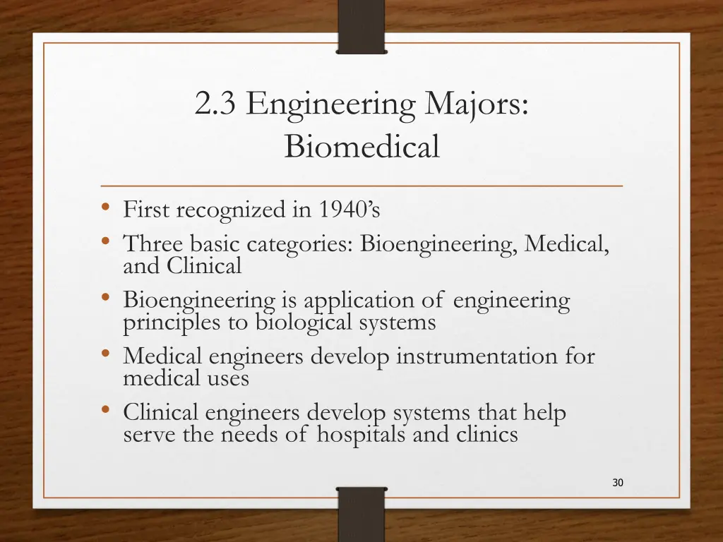 2 3 engineering majors biomedical