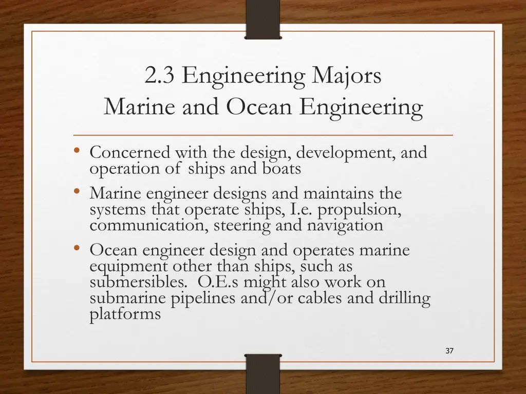 2 3 engineering majors marine and ocean