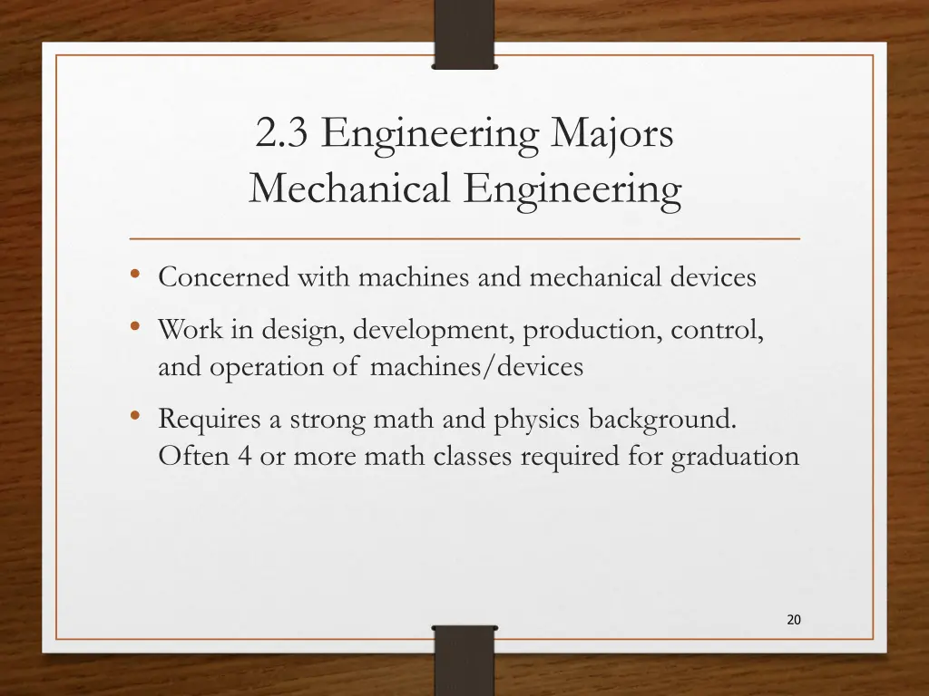 2 3 engineering majors mechanical engineering