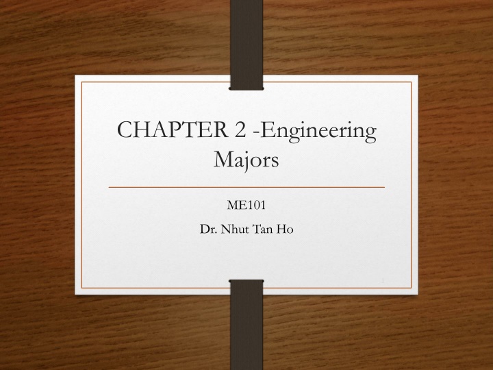 chapter 2 engineering majors