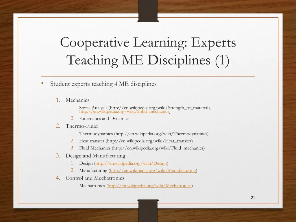 cooperative learning experts teaching