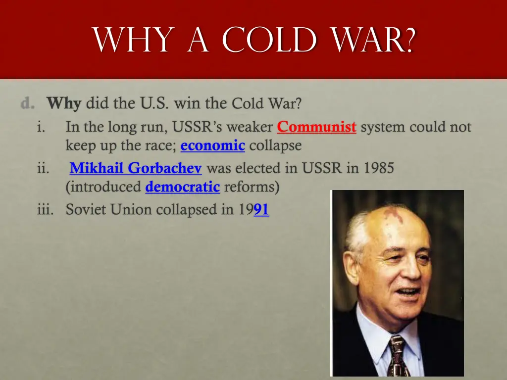 why a cold war 7