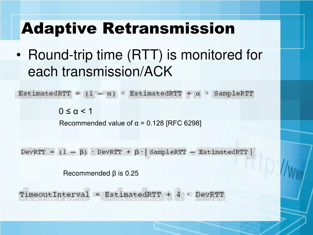 adaptive retransmission