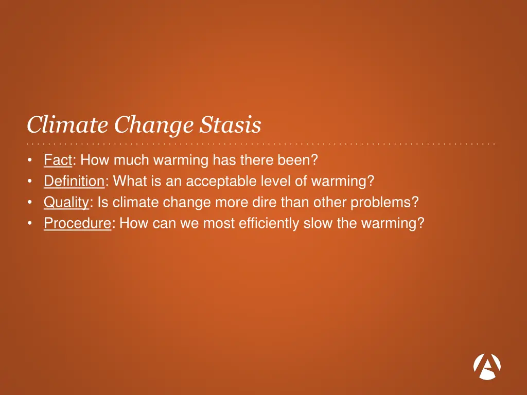 climate change stasis fact how much warming 1